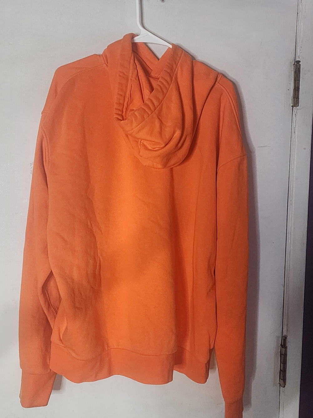 Nike Orange Hoodie with White Swoosh and Graphic - Picture 5 of 7